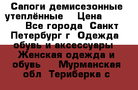 Сапоги демисезонные утеплённые  › Цена ­ 1 000 - Все города, Санкт-Петербург г. Одежда, обувь и аксессуары » Женская одежда и обувь   . Мурманская обл.,Териберка с.